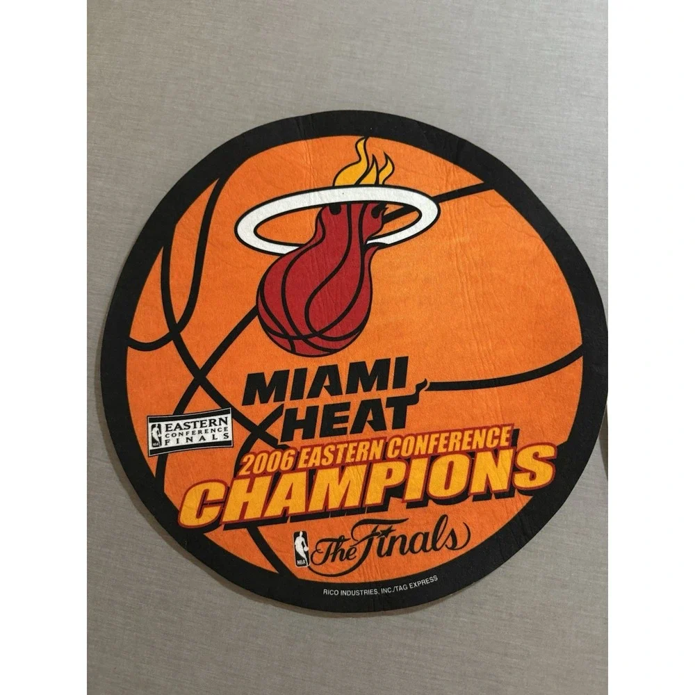 Vintage Miami Heat Finals Playoffs Felt Round 14
